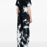 Black T-shirt, full body view