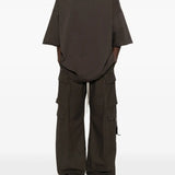 Brown pants, full body view