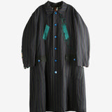 Black coat, front view