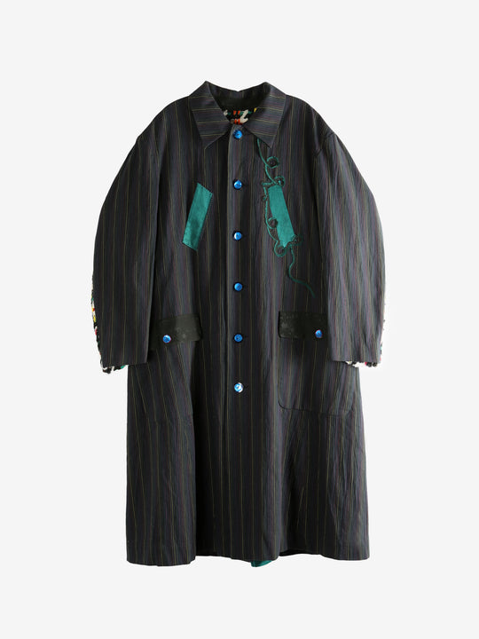 Black coat, front view