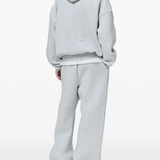 Grey hoodie,full body view