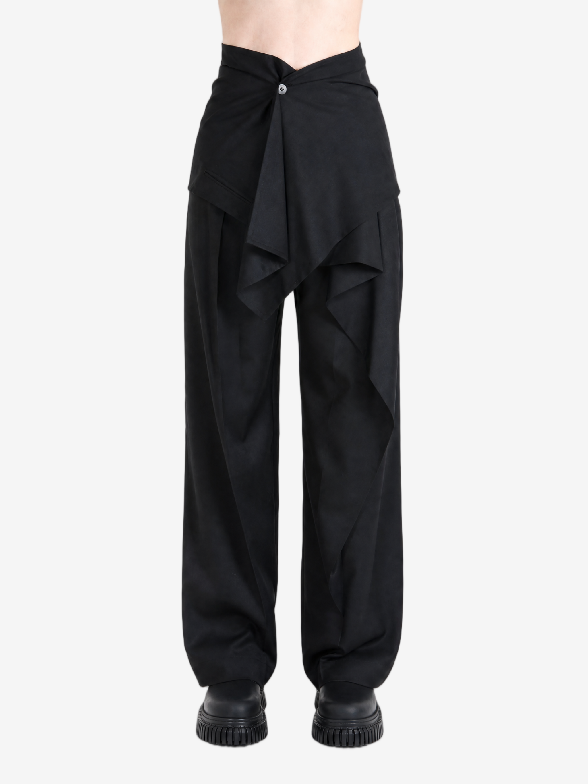 Black pants, full body view
