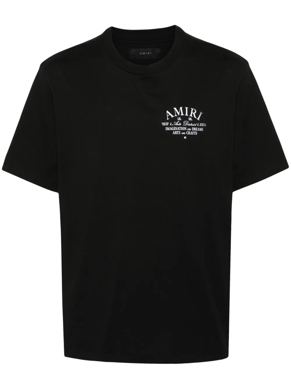 Black t-shirt, front view