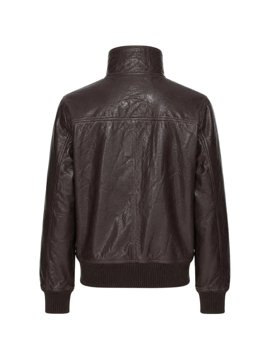 Brown jacket, back view