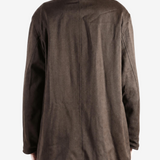 AURALEE - Women Reversible Wool Twisted Twill Sheep Leather Half Coat