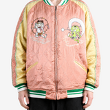 Pink jacket, full body view