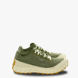 Green sneakers, front view