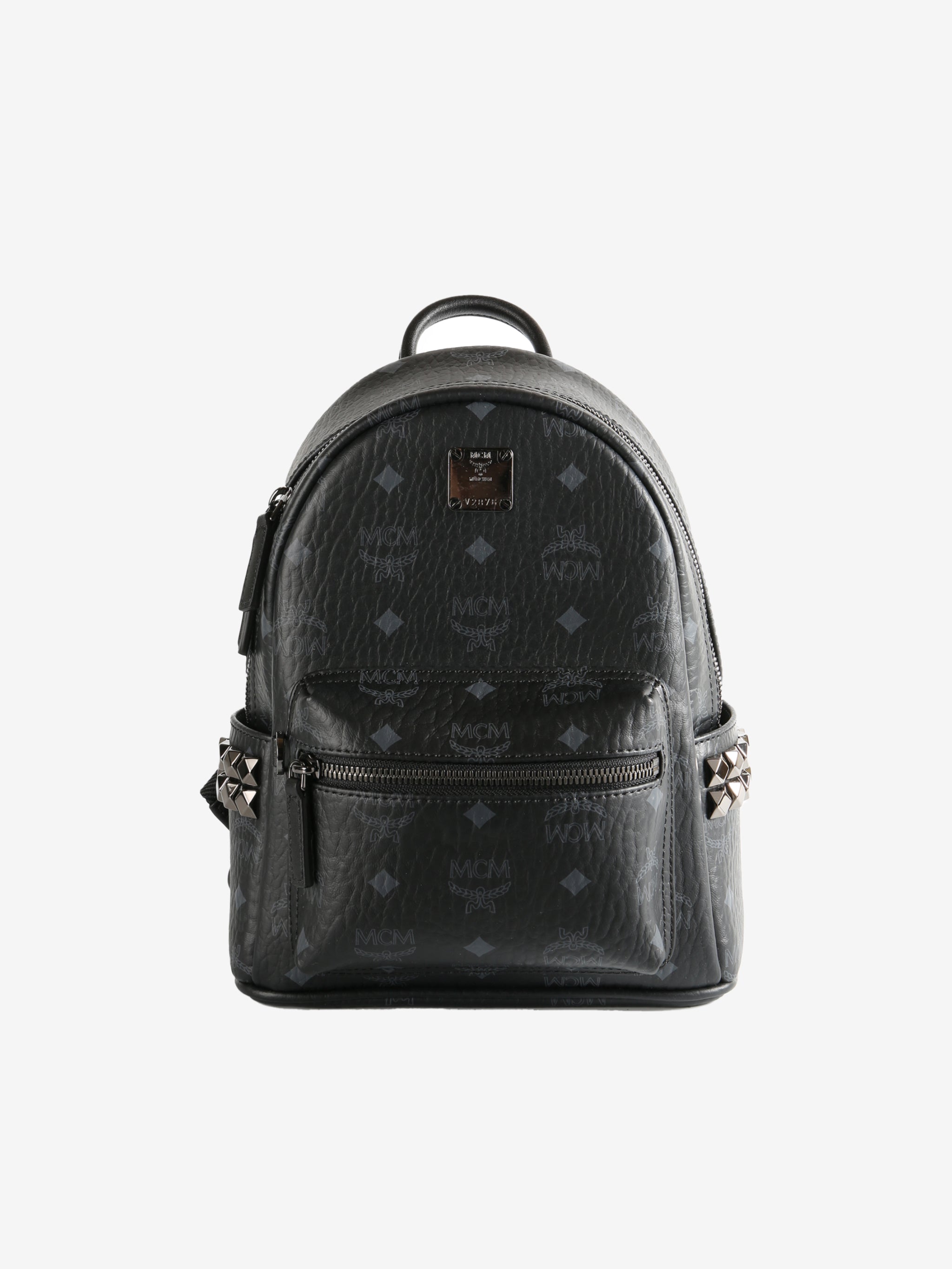 Black backpack,front view