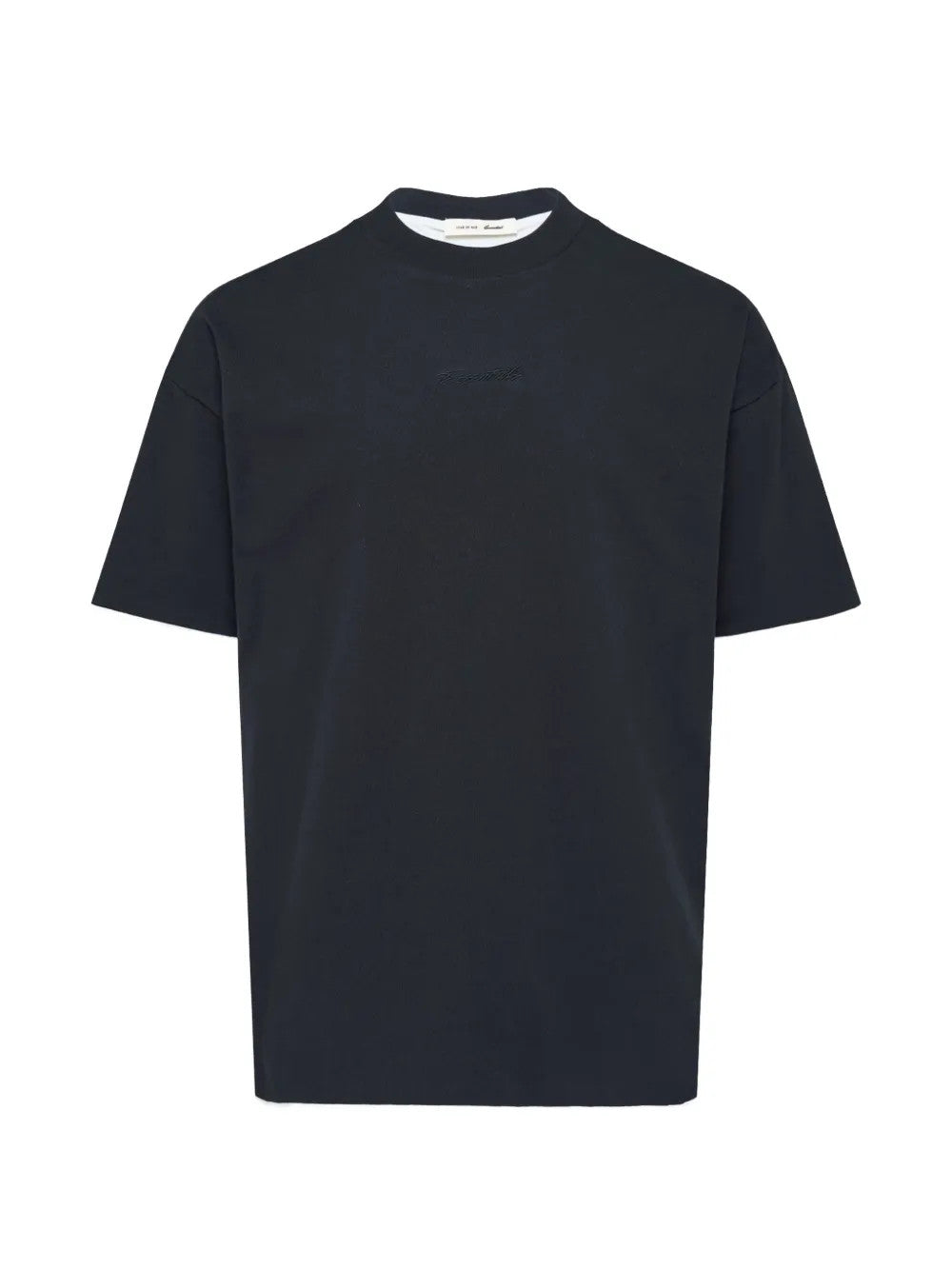 Black t-shirt, front view
