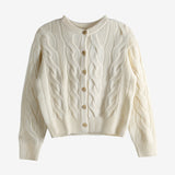 White sweater, front view