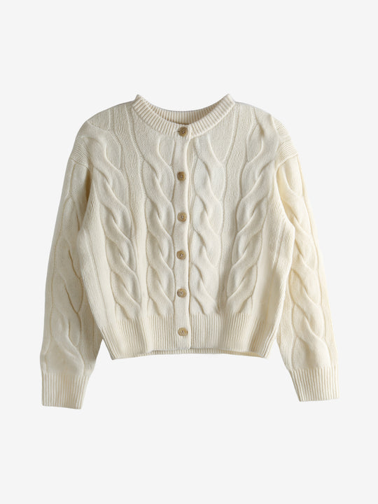 White sweater, front view