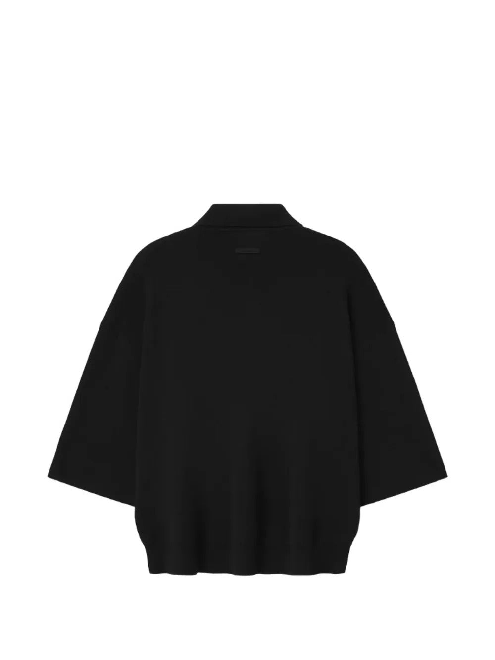 Black knitwear, back view