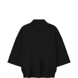 Black knitwear, back view