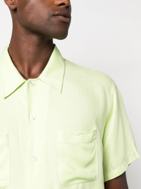 STUSSY - Men Contrast Pick Stitched Shirt