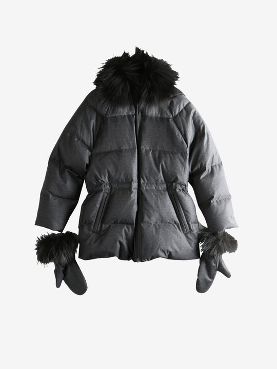 Black jacket, front view