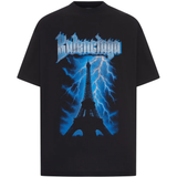 black t-shirts,front view