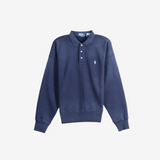 Navy top, front view
