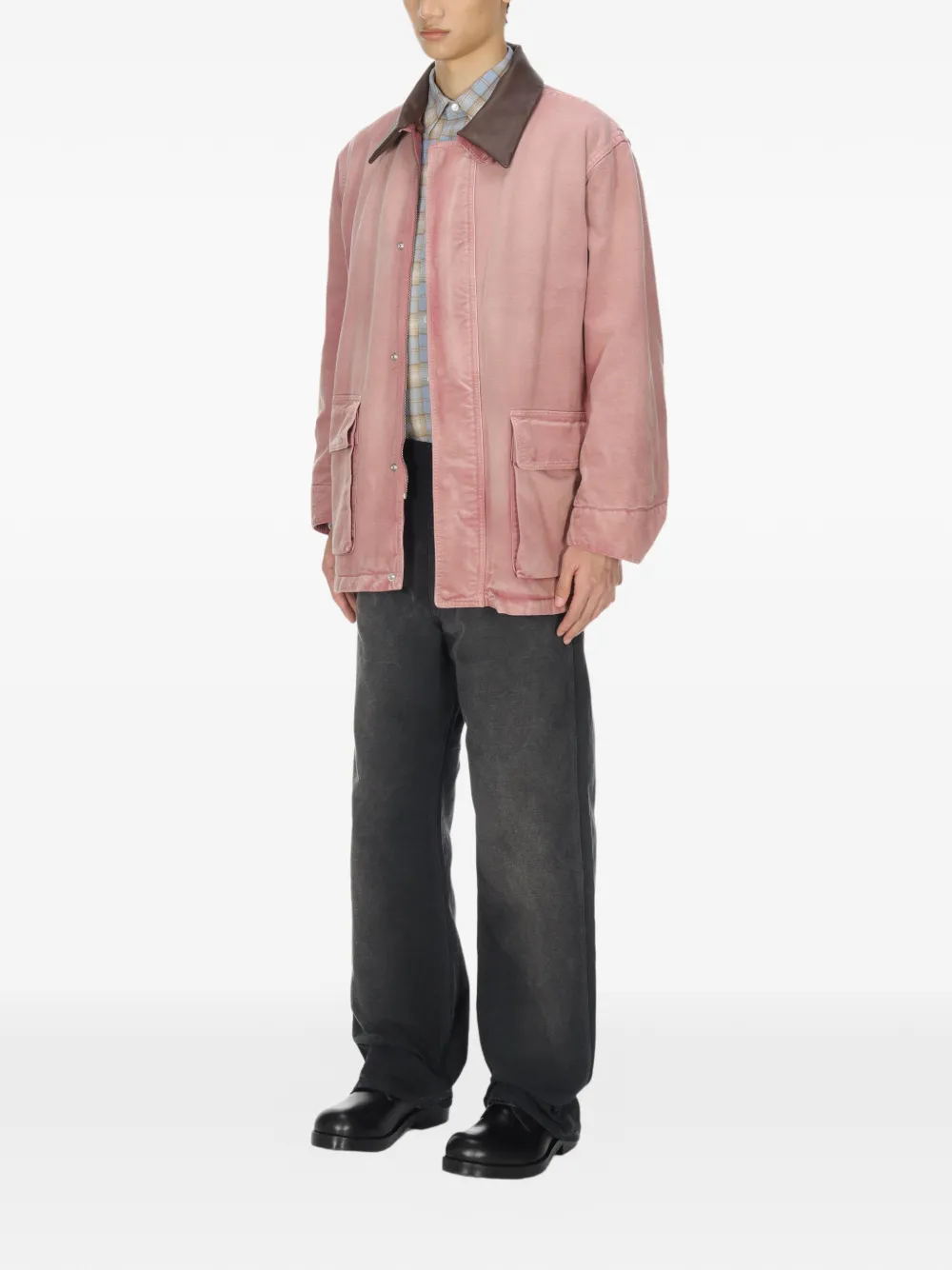 AURALEE - Men Product Dyed Organic Cotton Duck Blouson Jacket AURALEE - Men Product Dyed Organic Cotton Duck Blouson Jacket
