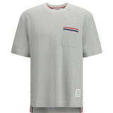 THOM BROWNE - Men Rwb Embroidery Short Sleeve Pocket Tee