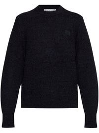 T BY ALEXANDER WANG - Women Embroidered Logo Relaxed Crewneck Pullover