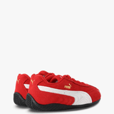 Red shoes, front view