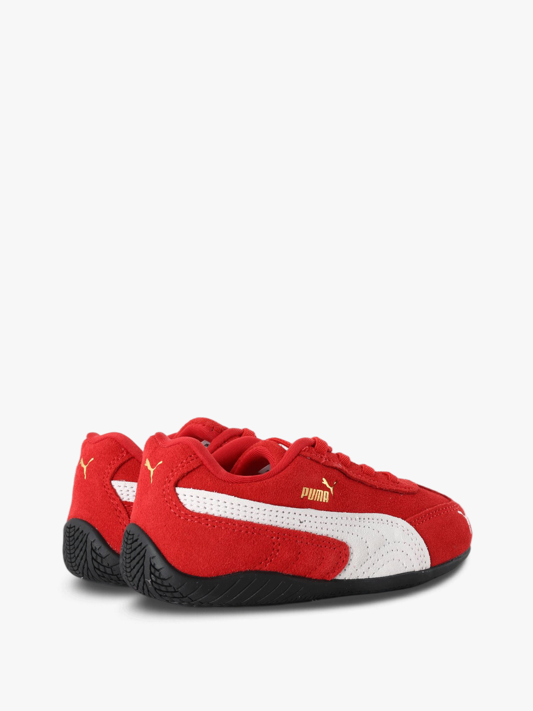 Red shoes, front view