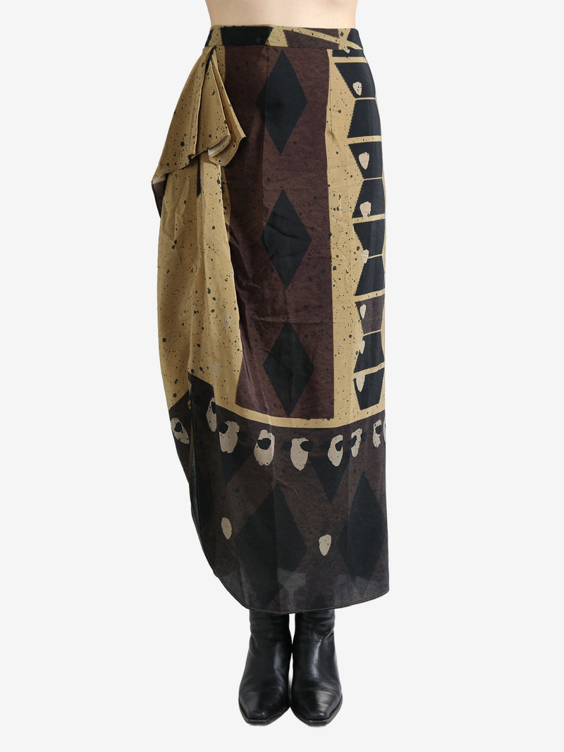 YANGKEHAN - Women Panel Graphic Long Skirt