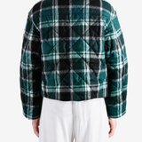 Green jacket, full body view