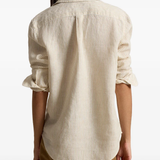 Tan knitwear, full body view