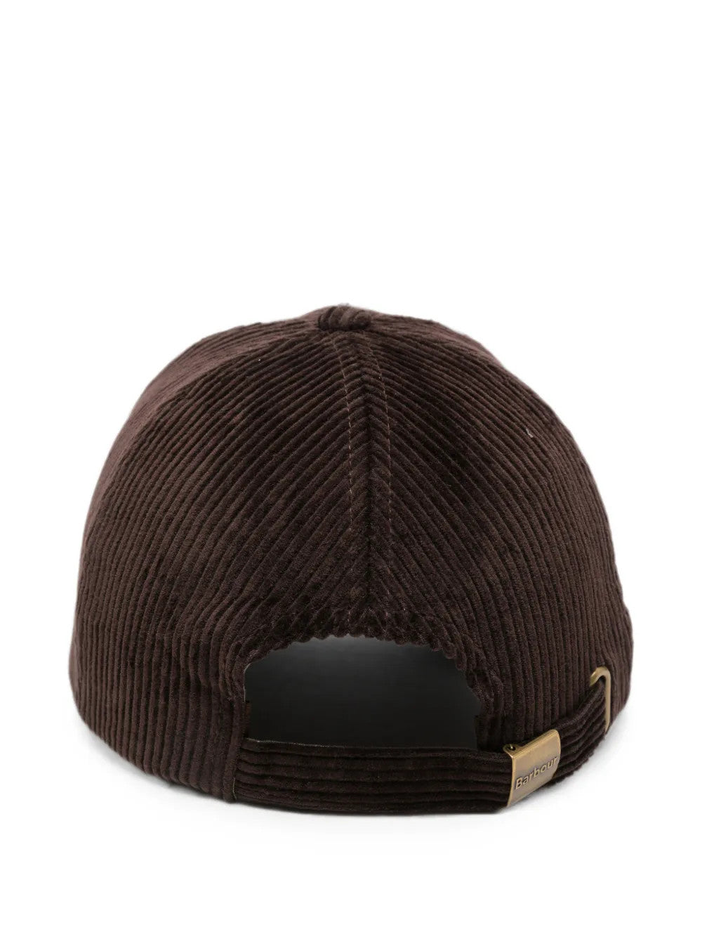 Brown hat, back view