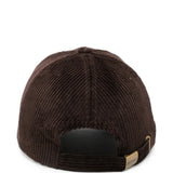 Brown hat, back view