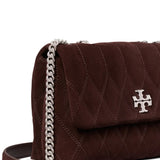 Close up of brown bags, showing texture of the blended fabric