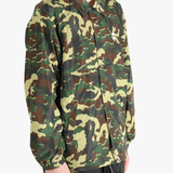 Green jacket worn by a person,showing the jacket's fit