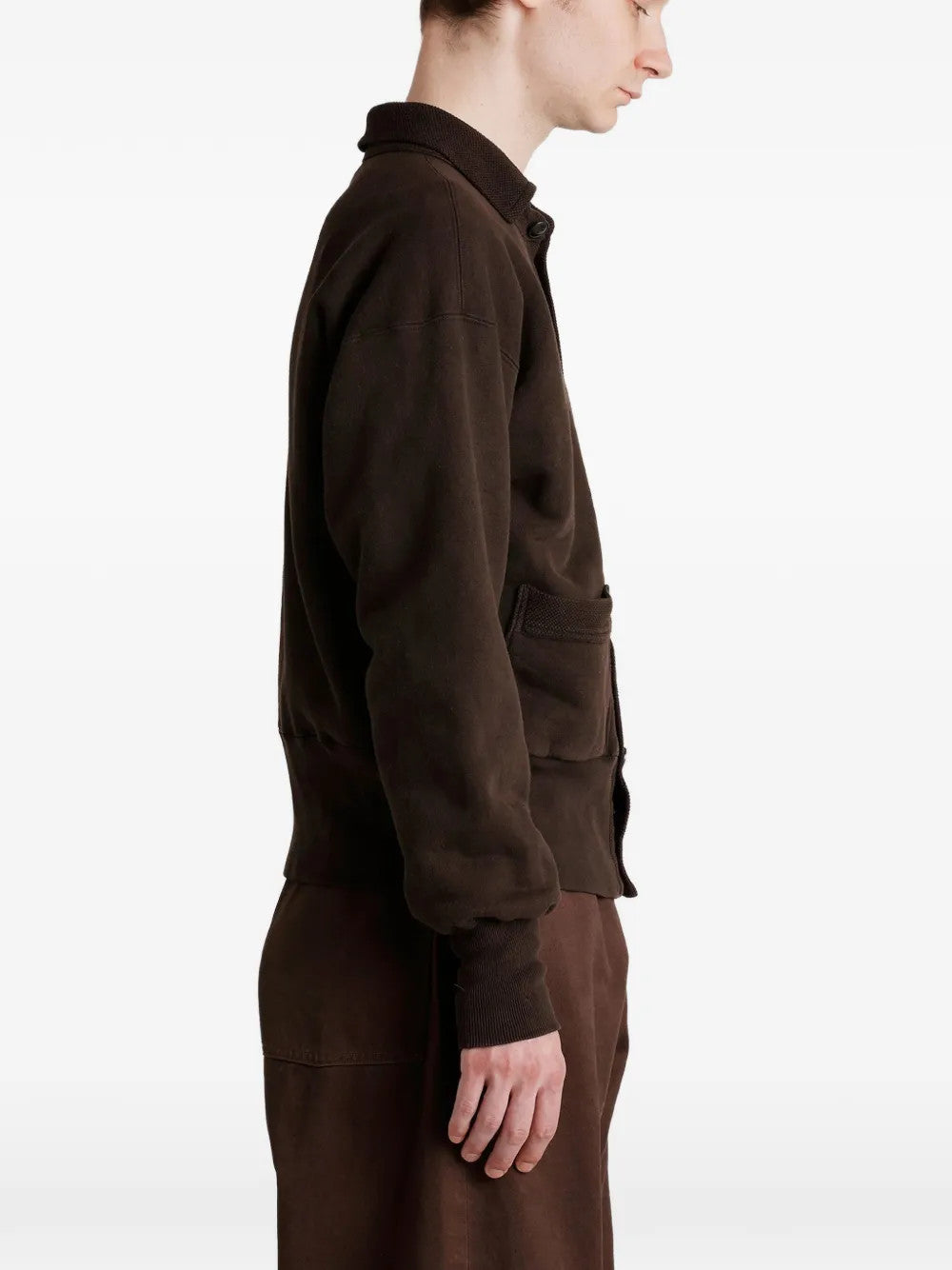 Brown jacket, front view