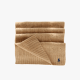 Tan scarf, front view
