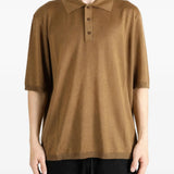 Brown top, full body view