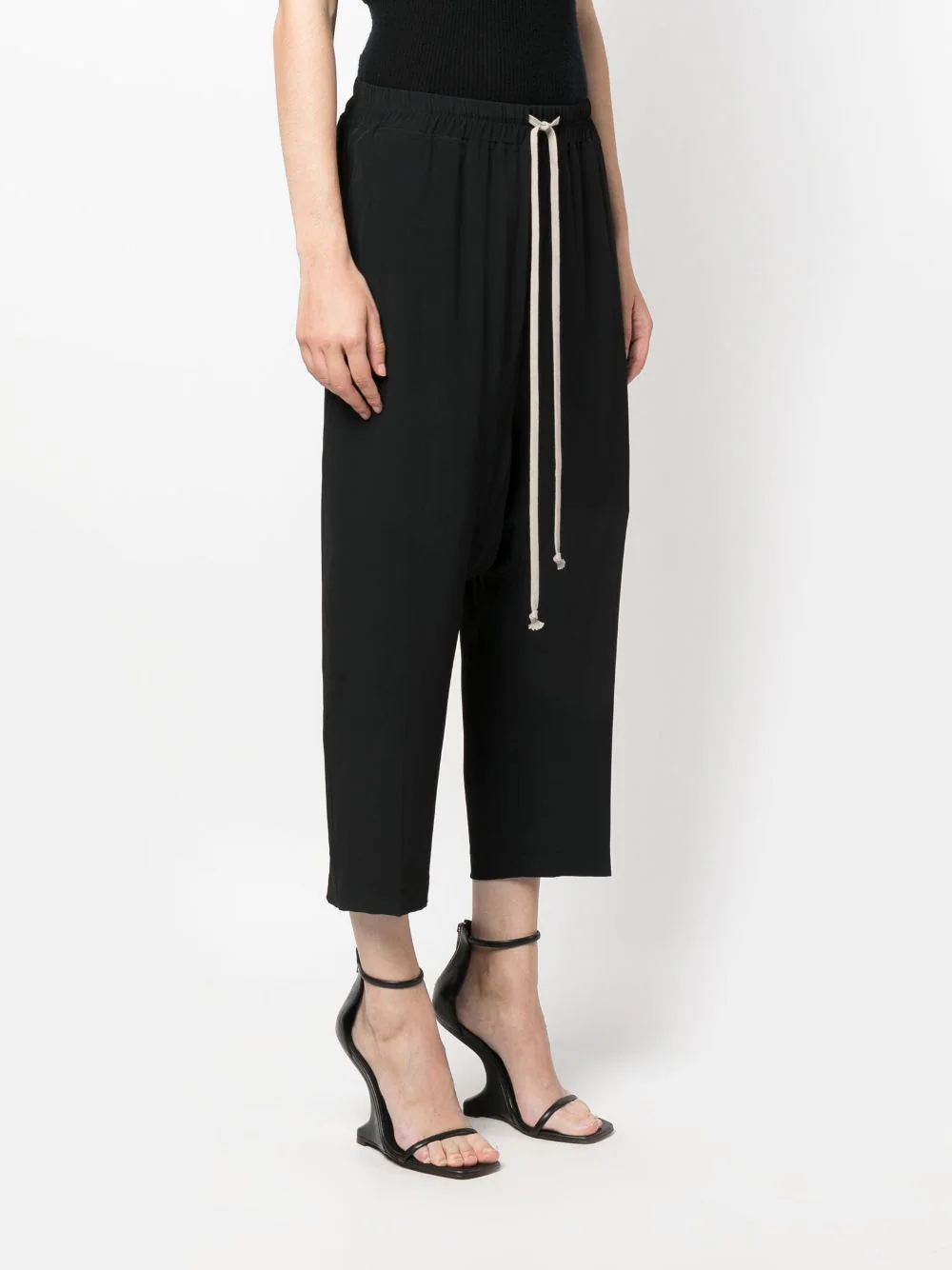 RICK OWENS Women Drawstring Cropped Pants – Atelier New York