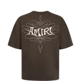 Brown t-shirt, back view