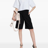 White t-shirt, full body view