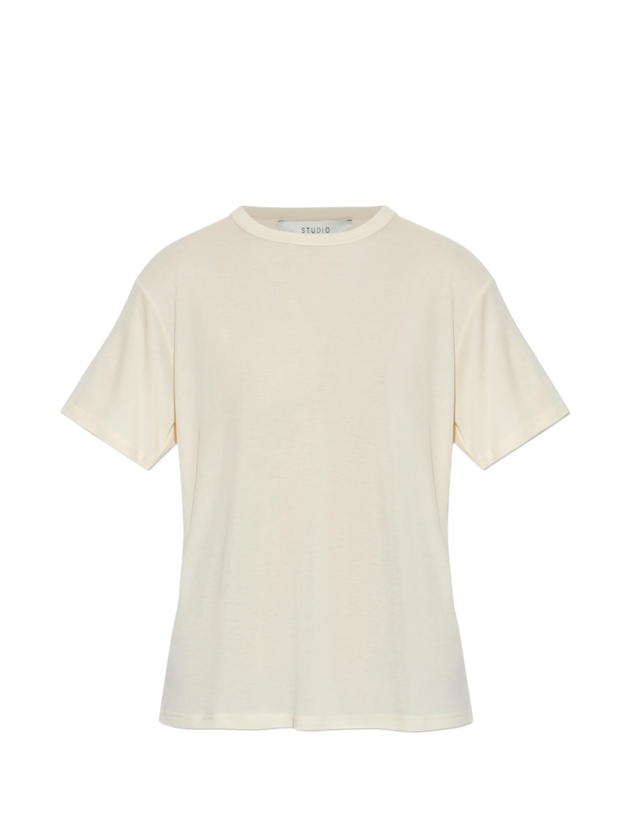 White t-shirts, front view