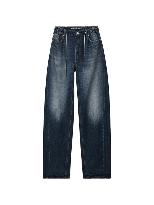 Blue jeans, front view