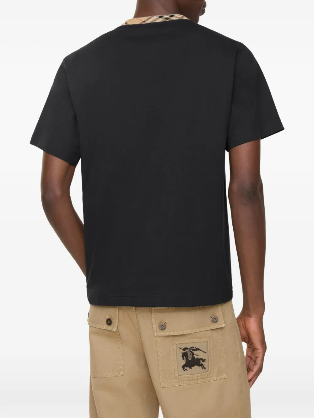 Black t-shirt, front view