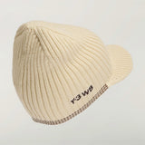 Tan hat, front view