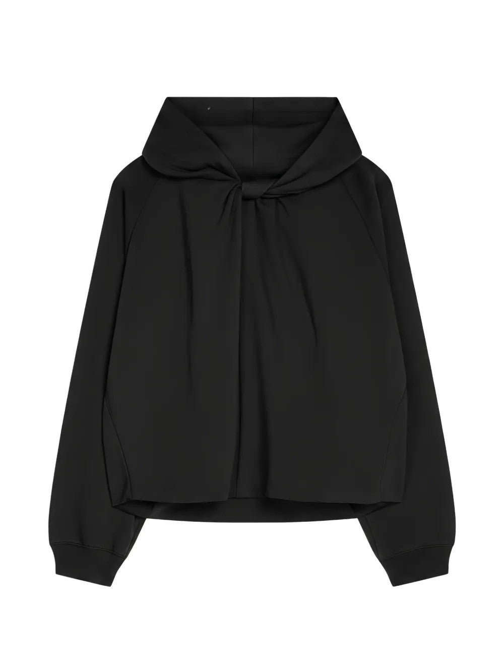 Black hoodie, front view