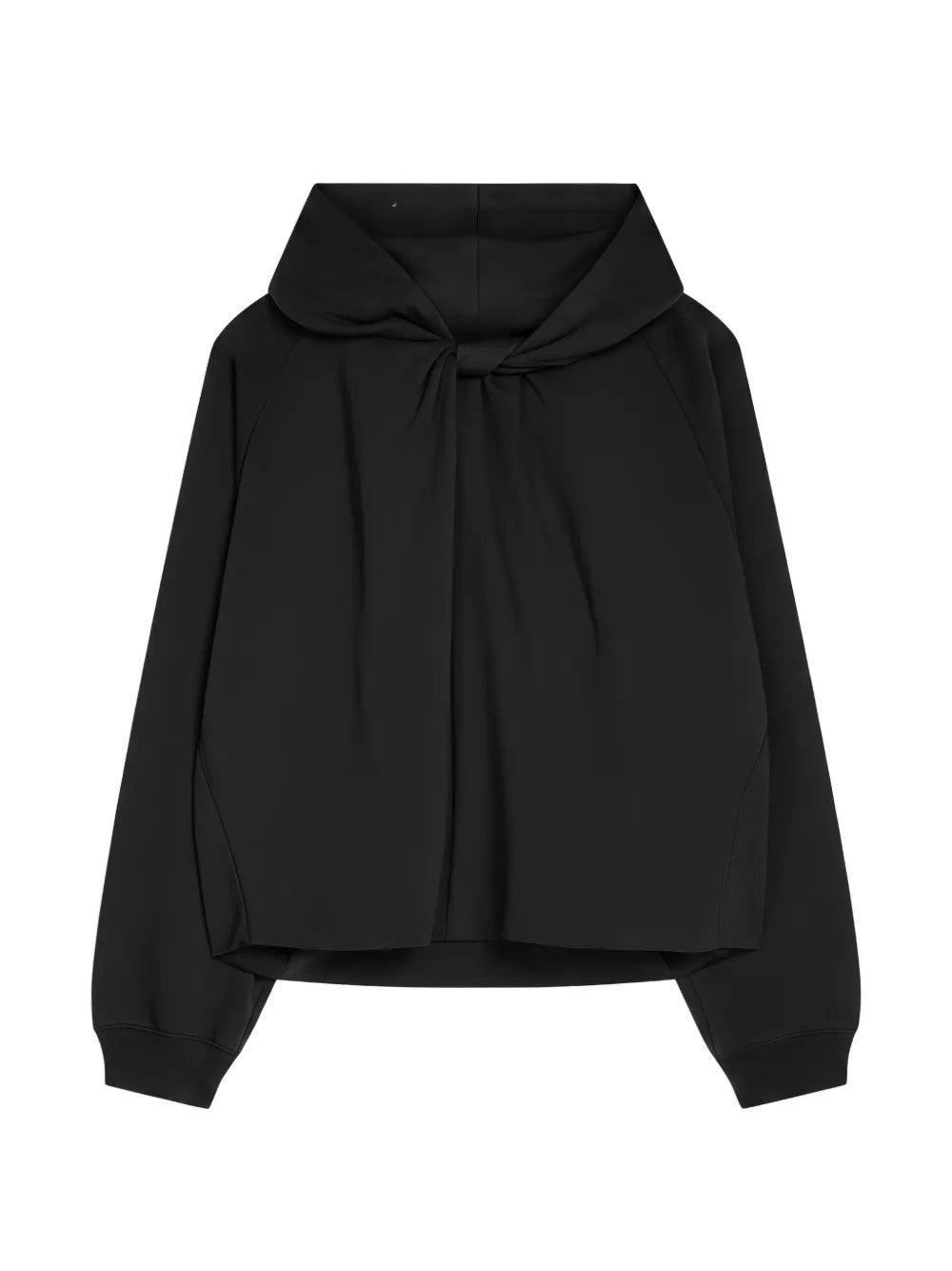 Black hoodie, front view
