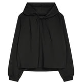 Black hoodie, front view
