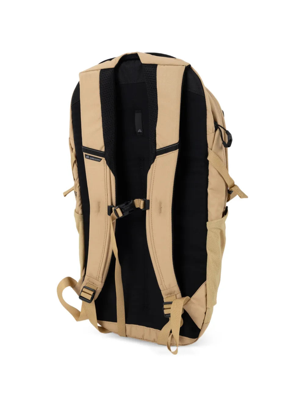 Tan bag, back view