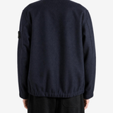 Navy shirt, full body view