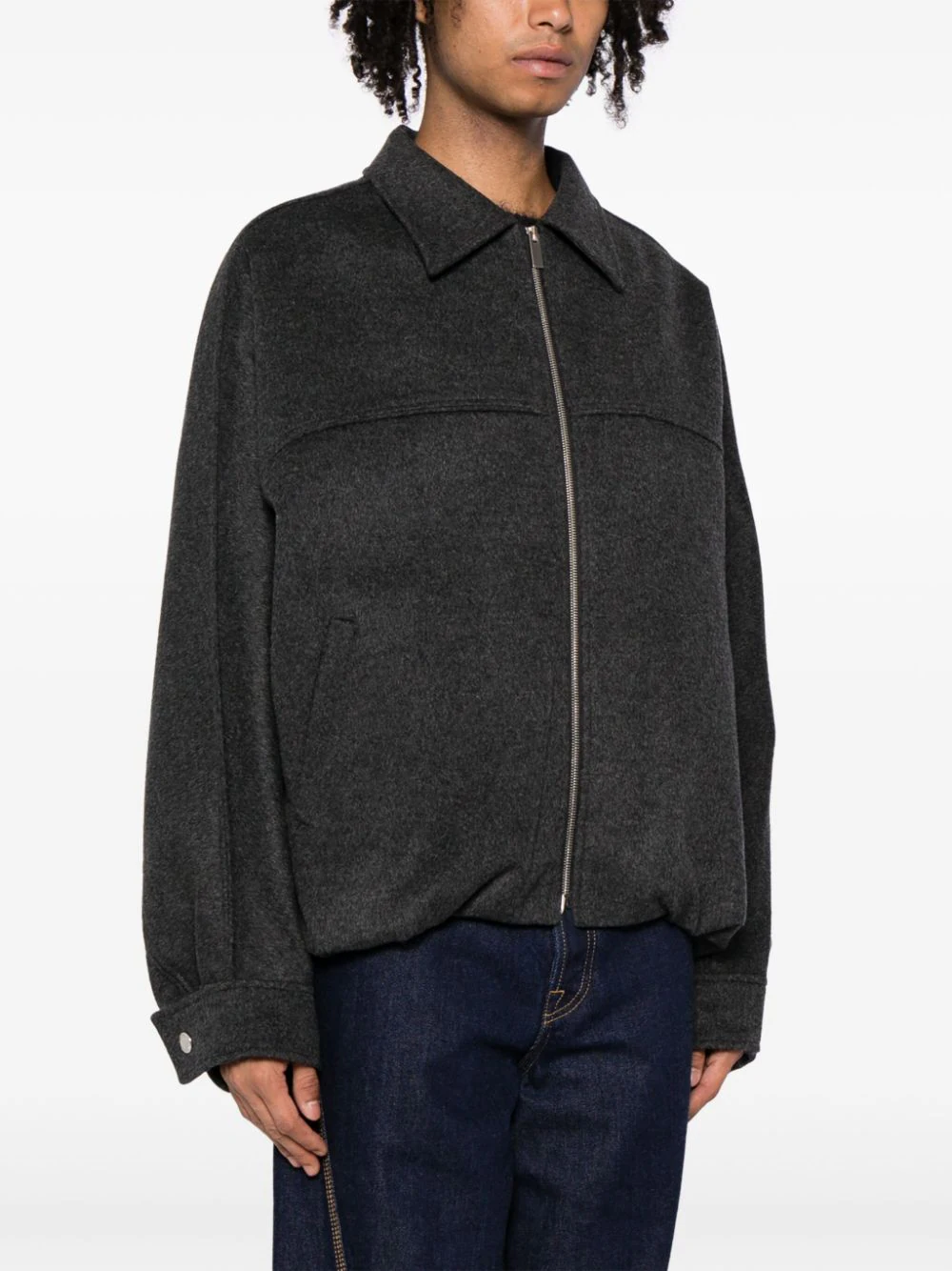 SYSTEM Men Wool Zip Up Blouson – Atelier New York