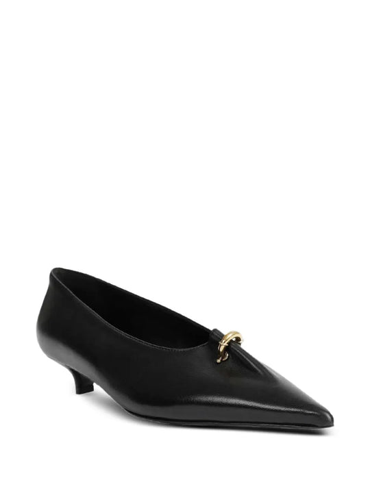 Black heels, front view